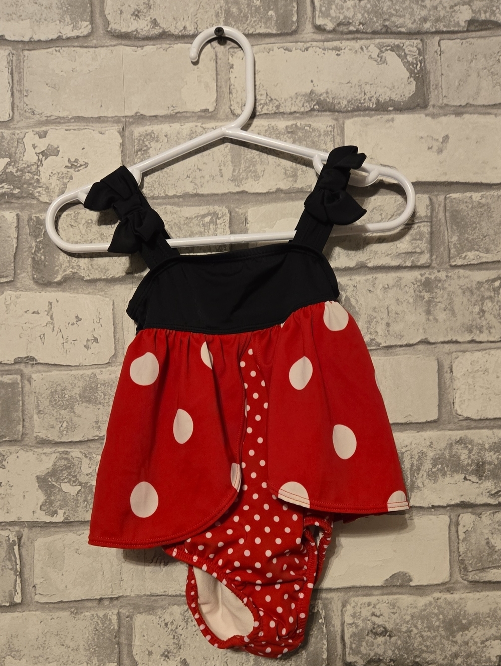 Gymboree Red, Black and White Polka Dot One-Piece Swim